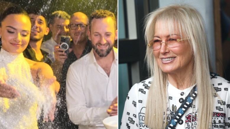 Omar Adam, le fils de Miriam Adelson, et Idit Strauss ont célébré en grand