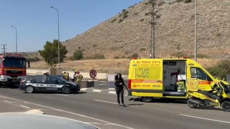 Blessé modérément près de Malkiya, évacué en hélicoptère à Rambam